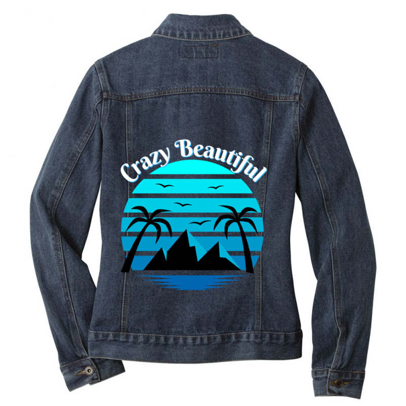 Crazy Beautiful Premium Ladies Denim Jacket by ERNIEHERNANDEZ | Artistshot