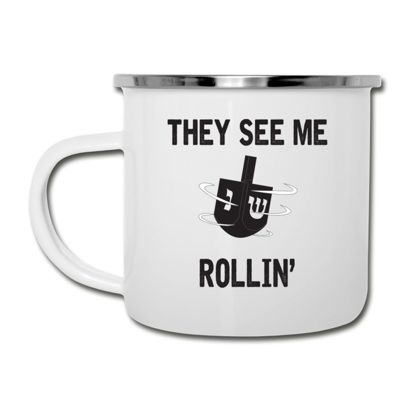 Hanukkah 2020 Dreidel Game Gift They See Me Rollin_ Jewish T-shirt Camper Cup | Artistshot