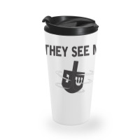 Hanukkah 2020 Dreidel Game Gift They See Me Rollin_ Jewish T-shirt Travel Mug | Artistshot