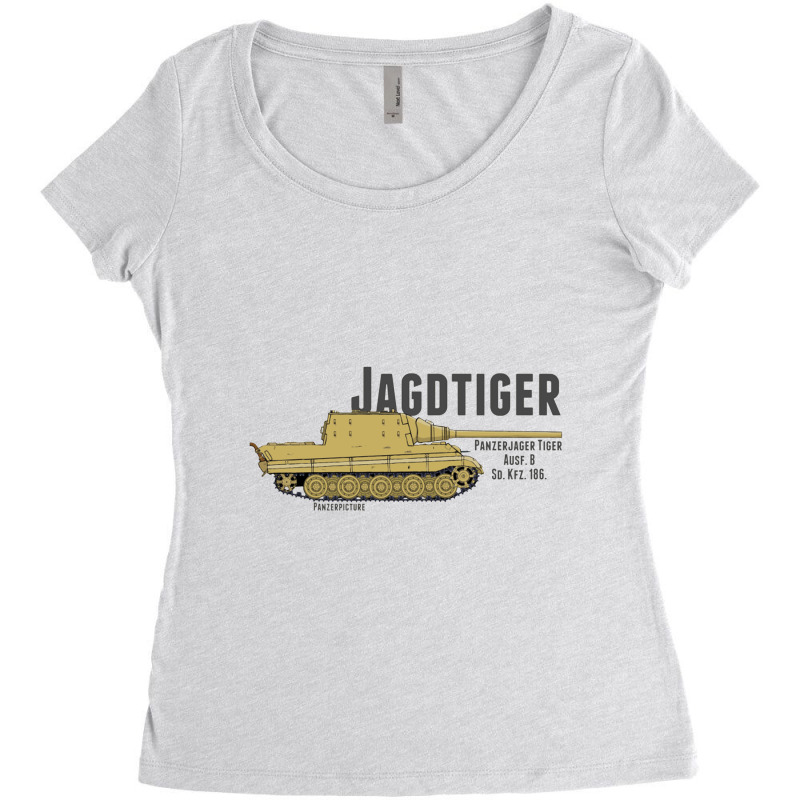 Jagdtiger Women's Triblend Scoop T-shirt by gemuruhe | Artistshot