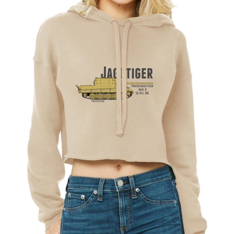 Jagdtiger Cropped Hoodie by gemuruhe | Artistshot