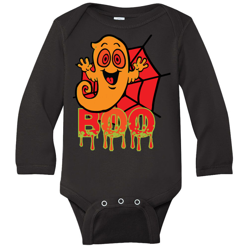 Boo Halloween Bitcoin Ghost Witch Costu  Shirt220220220 Long Sleeve Baby Bodysuit | Artistshot