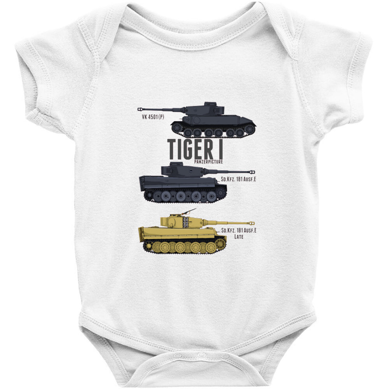 Tiger I Tigers   Panzer Baby Bodysuit by gemuruhe | Artistshot