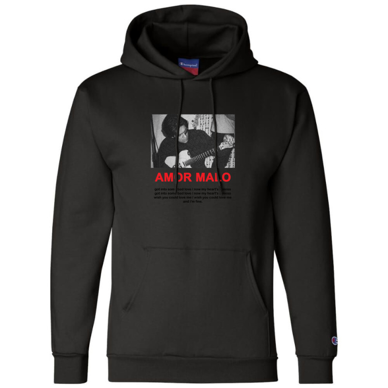 Omar Apollo - Amor Malo Champion Hoodie by WayneDavid | Artistshot