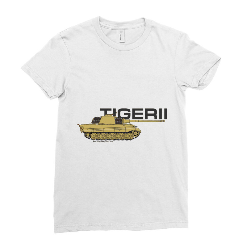 Tiger Ii   Panzer Ladies Fitted T-Shirt by gemuruhe | Artistshot