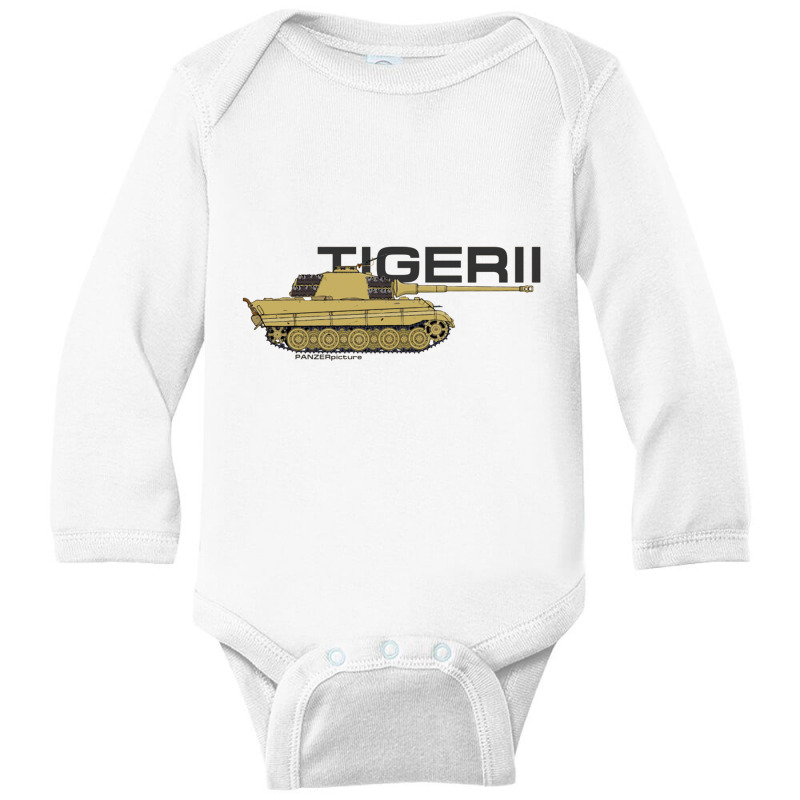 Tiger Ii   Panzer Long Sleeve Baby Bodysuit by gemuruhe | Artistshot