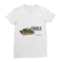 Tiger Ii 008 Battle Of The Bulge   Panzer Ladies Fitted T-shirt | Artistshot