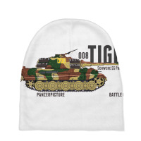 Tiger Ii 008 Battle Of The Bulge   Panzer Baby Beanies | Artistshot