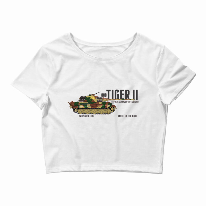 Tiger Ii 008 Battle Of The Bulge   Panzer Crop Top by gemuruhe | Artistshot