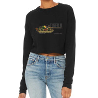 Tiger Ii 008 Battle Of The Bulge   Panzer Cropped Sweater | Artistshot