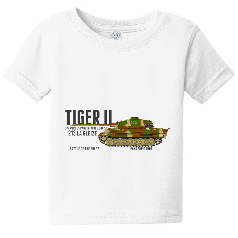 Tiger Ii 213 La Gleize Battle Of The Bulge   Panzer Baby Tee by gemuruhe | Artistshot