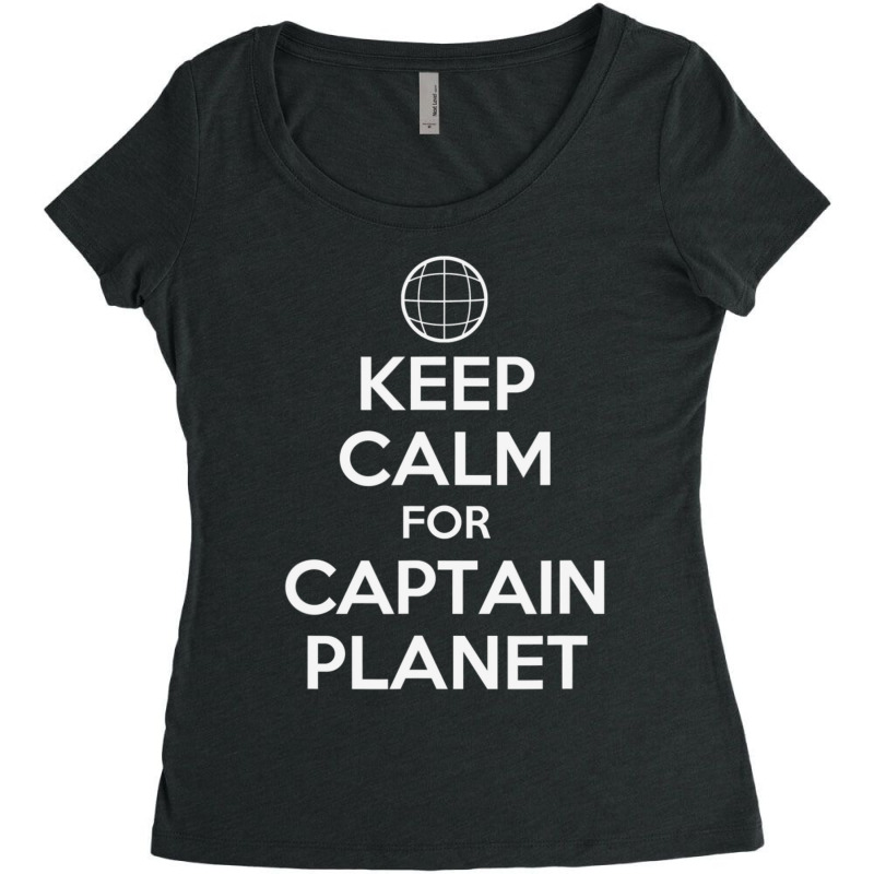 Keep Calm For Captain Planet 90s Television T-shir Women's Triblend Scoop T-shirt by Mata Gibson | Artistshot