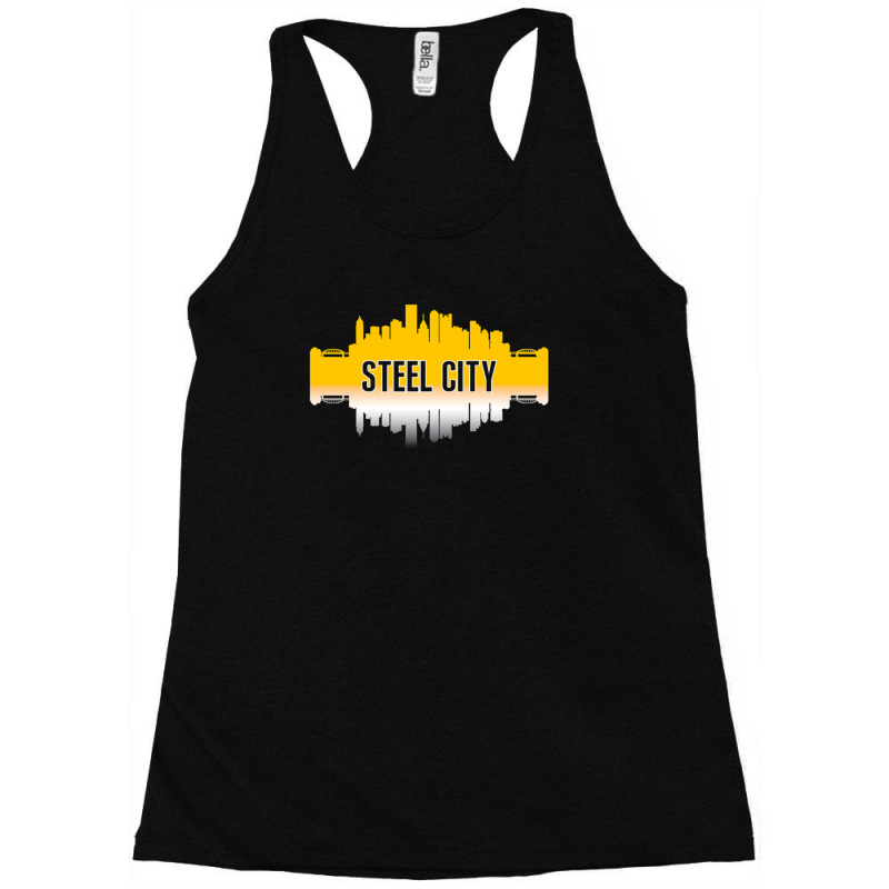 Pittsburgh Nickname Steel City Skyline Racerback Tank by CamrynWyatt | Artistshot