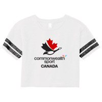 Commonwealth Games Support Canada Scorecard Crop Tee | Artistshot