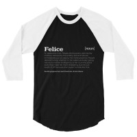 Felice Is An Awesome Chick Compliment 3/4 Sleeve Shirt | Artistshot