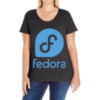 Matte Fedora Linux Ladies Curvy T-shirt | Artistshot