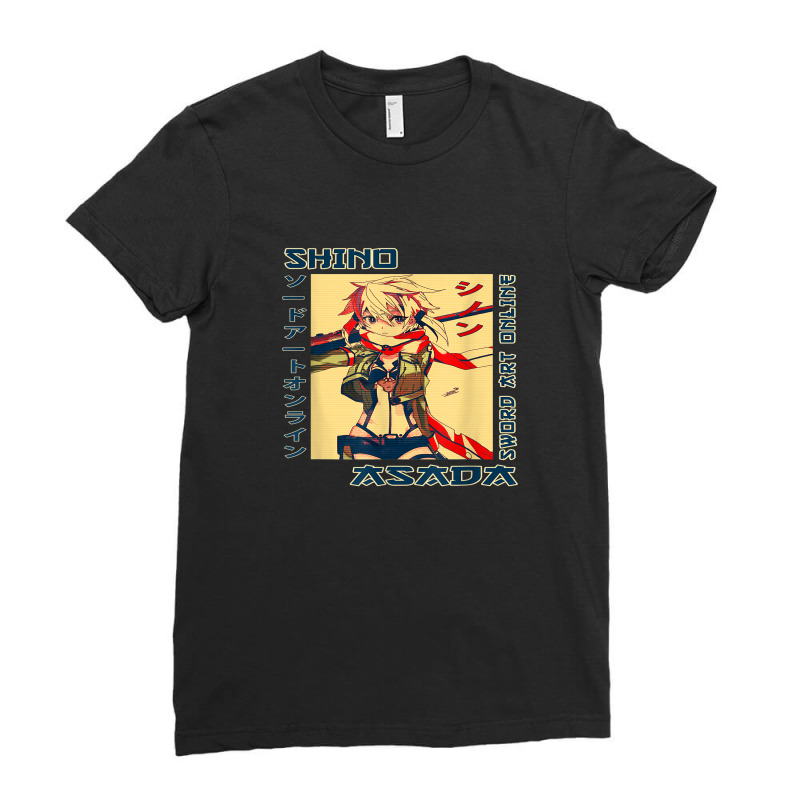 Graphic Online Classics Art Sword Anime Outfits Novel Series Ladies Fitted T-Shirt by cm-arts | Artistshot