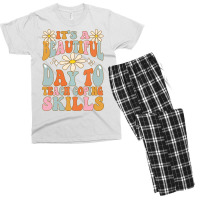 It's A Beautiful Day To Teach Coping Skills School Counselor Sweatshir Men's T-shirt Pajama Set | Artistshot