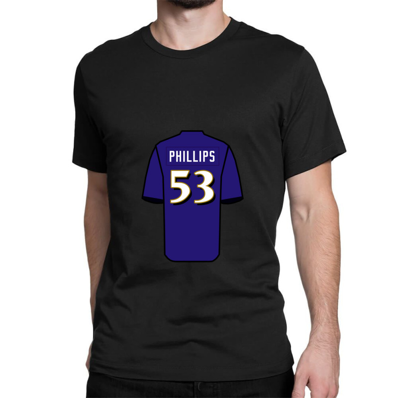 Custom Del'shawn Phillips Jersey Classic T-shirt By Anabellarobbins -  Artistshot