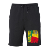 Benin Big Flag Vintage Distressed Benin Fleece Short | Artistshot