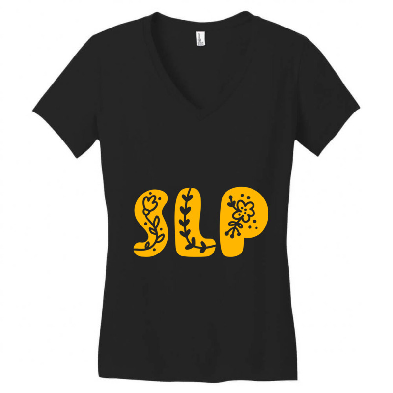 Speech Language Pathologist Women's V-Neck T-Shirt by cm-arts | Artistshot