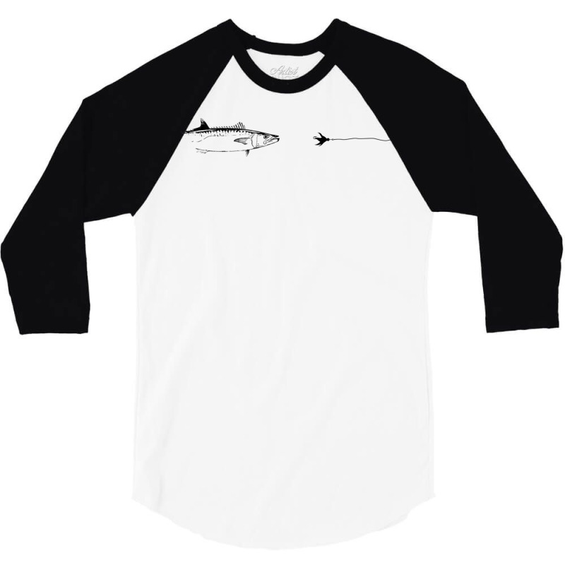 Graphic Fly Fishing Hook Line   Fish King Mackerel Tank Top 3/4 Sleeve Shirt | Artistshot