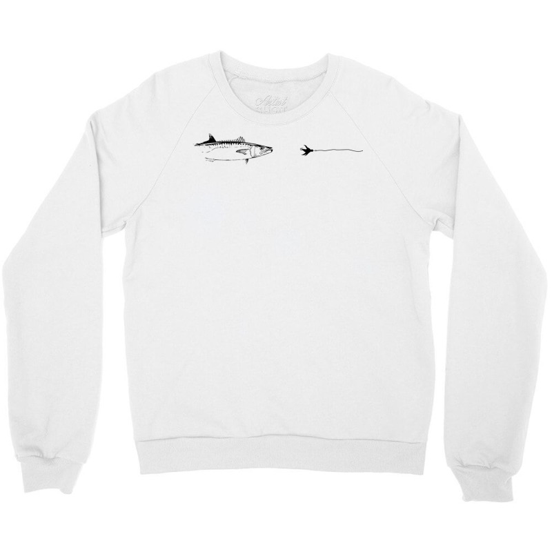 Graphic Fly Fishing Hook Line   Fish King Mackerel Tank Top Crewneck Sweatshirt | Artistshot