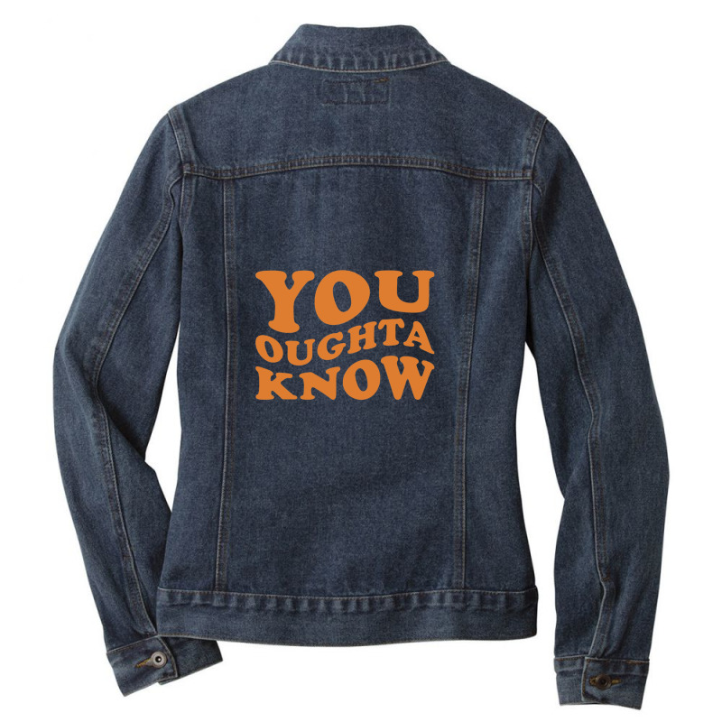 You Oughta Know - Alanis Morissette Ladies Denim Jacket by KristyMelton | Artistshot