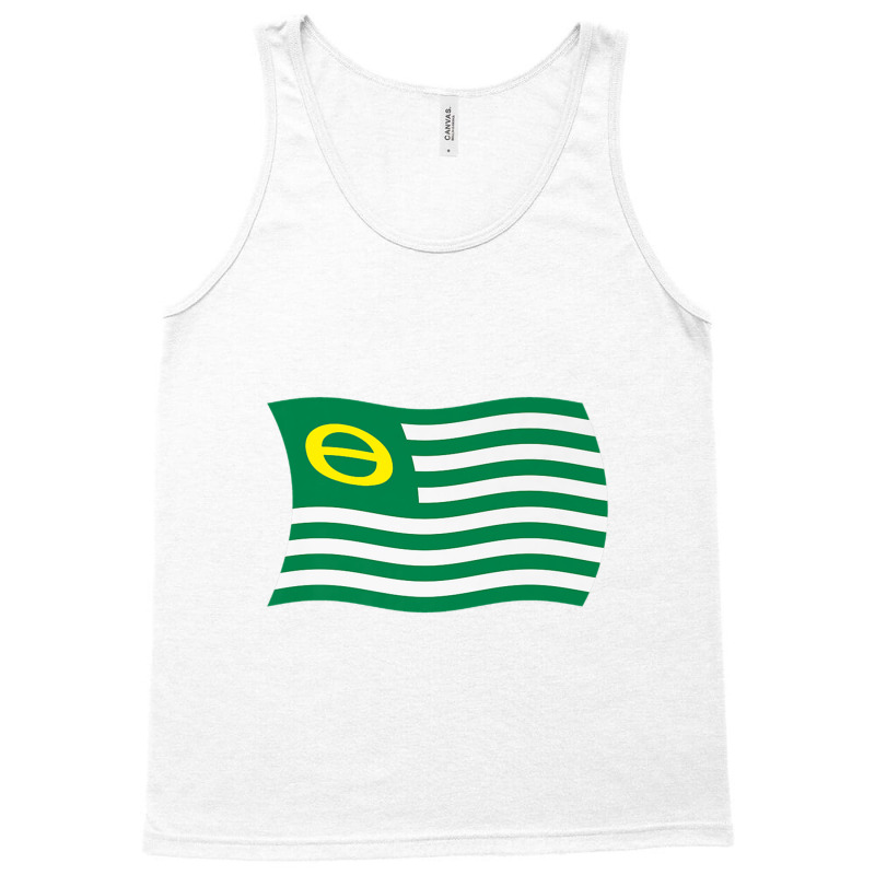 Wavy Retro Ecology Movement Flag Earth Day Climate Change Premium Tank Top | Artistshot