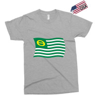 Wavy Retro Ecology Movement Flag Earth Day Climate Change Premium Exclusive T-shirt | Artistshot