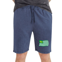 Wavy Retro Ecology Movement Flag Earth Day Climate Change Premium Vintage Short | Artistshot