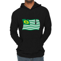 Wavy Retro Ecology Movement Flag Earth Day Climate Change Premium Lightweight Hoodie | Artistshot