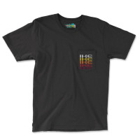 Ike Retro Wordmark Pattern Vintage Style Pocket T-shirt | Artistshot