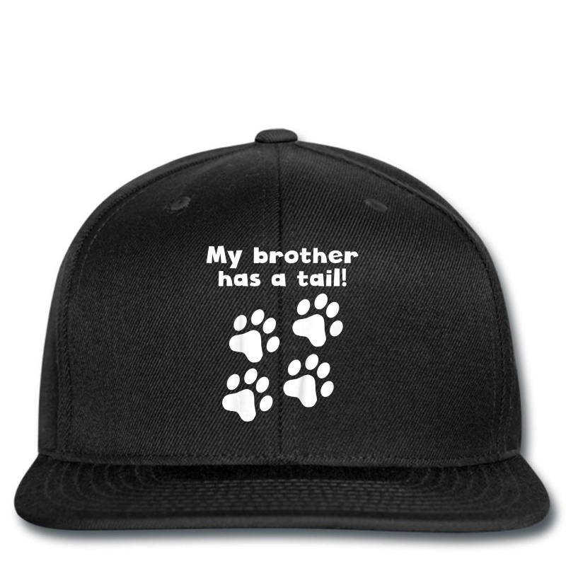 Kids My Brother Has A Tail Dog Paw Prints Printed hat by Mata Gibson | Artistshot