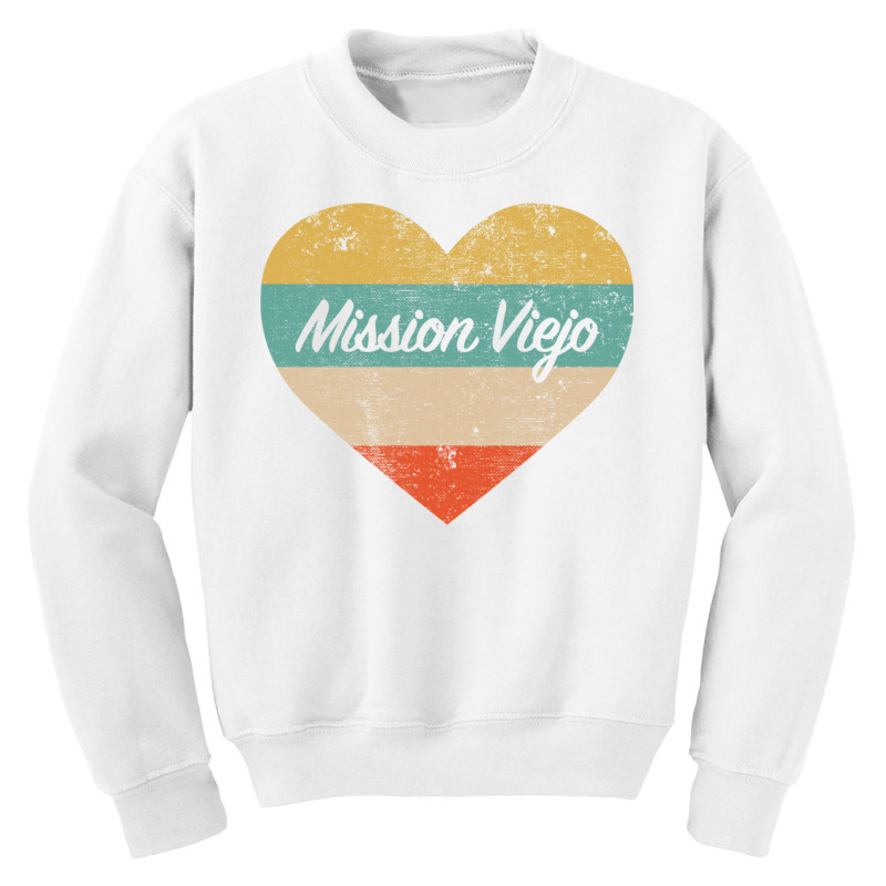 I Love Mission Viejo California Vintage Distressed Retro Pullover Hood Youth Sweatshirt by vacheu | Artistshot