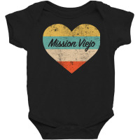 I Love Mission Viejo California Vintage Distressed Retro Pullover Hood Baby Bodysuit | Artistshot