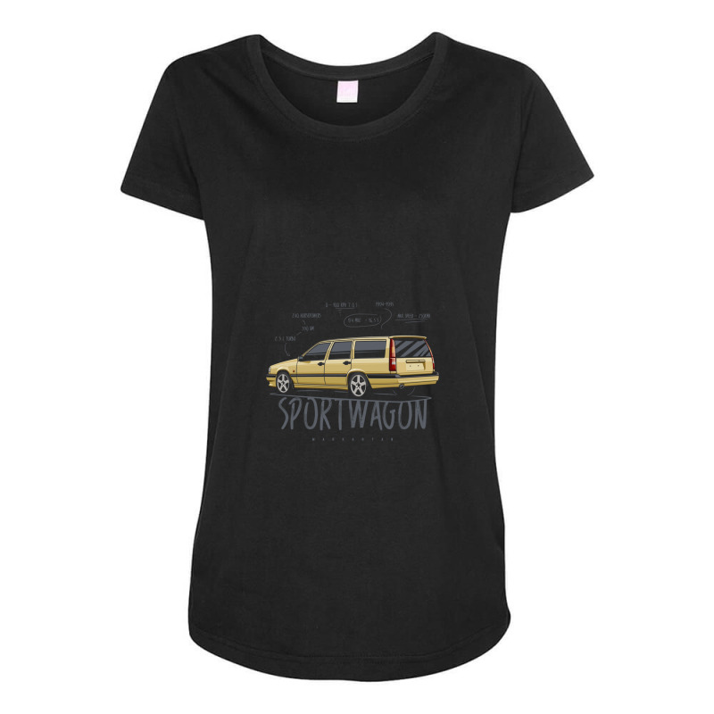 Sport Wagon 850 T5-r Maternity Scoop Neck T-shirt by MarkGoulas | Artistshot