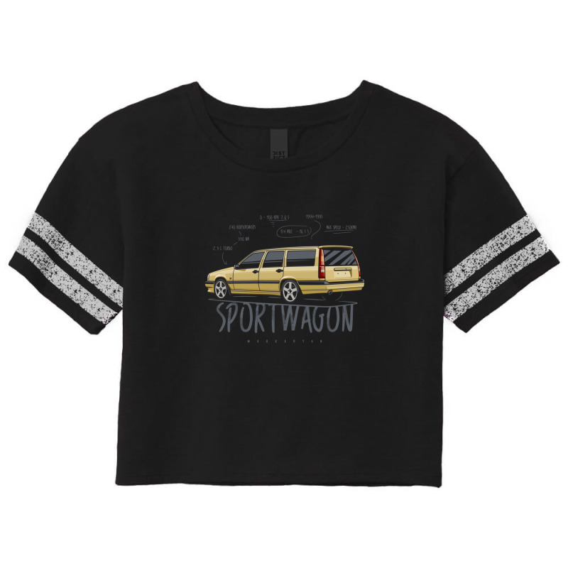 Sport Wagon 850 T5-r Scorecard Crop Tee by MarkGoulas | Artistshot