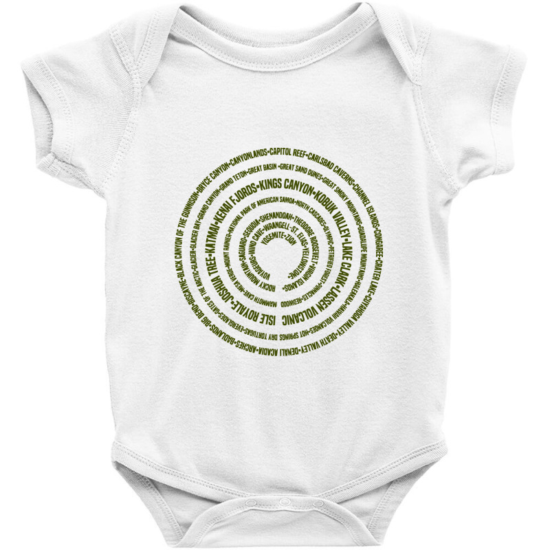 National Park   Tree Ring National Parks Baby Bodysuit by gemuruhe | Artistshot