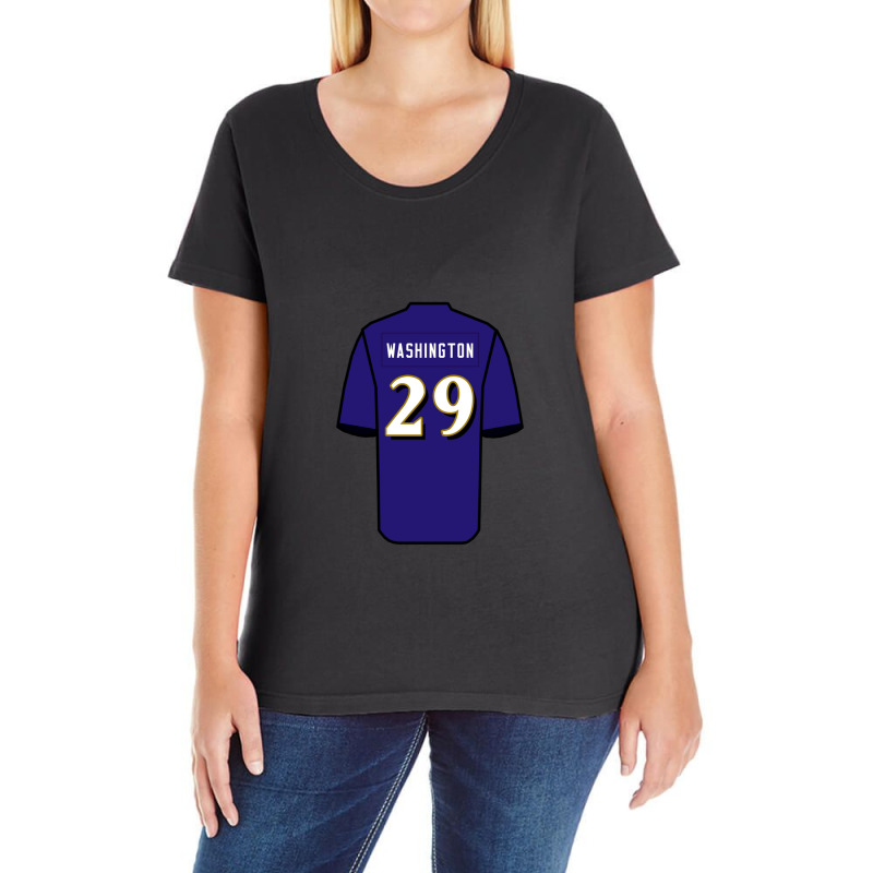 Ar'darius Washington Jersey Ladies Curvy T-Shirt by EdgarThane | Artistshot