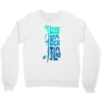 Lbi Long Beach Island New Jersey Shore Island Type Graphic Long Sleeve Crewneck Sweatshirt | Artistshot