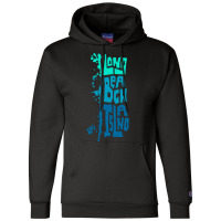 Lbi Long Beach Island New Jersey Shore Island Type Graphic Long Sleeve Champion Hoodie | Artistshot