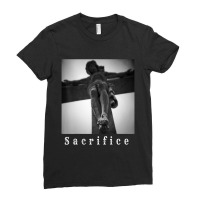 Jesus' Sacrifice On The Cross Ladies Fitted T-shirt | Artistshot