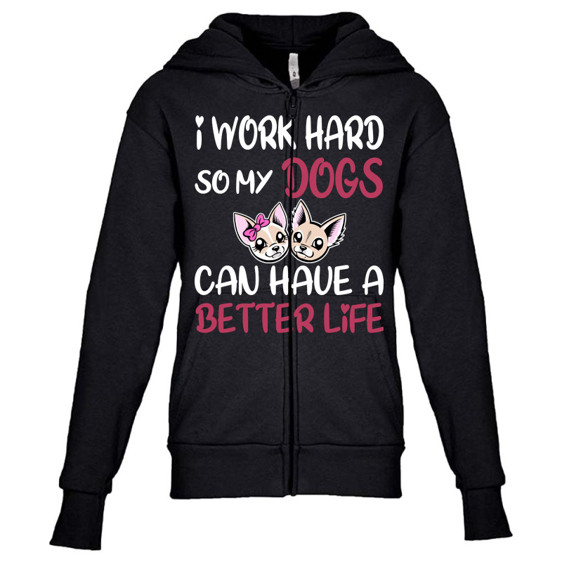 I Work Hard For Women Youth Zipper Hoodie by Kanmopsuk45 | Artistshot