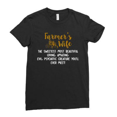 Farmer's Wife Ladies Fitted T-shirt Designed By Hoainv