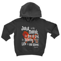 John 2031 Wild Vbs Jesus Is Messiah Toddler Hoodie | Artistshot