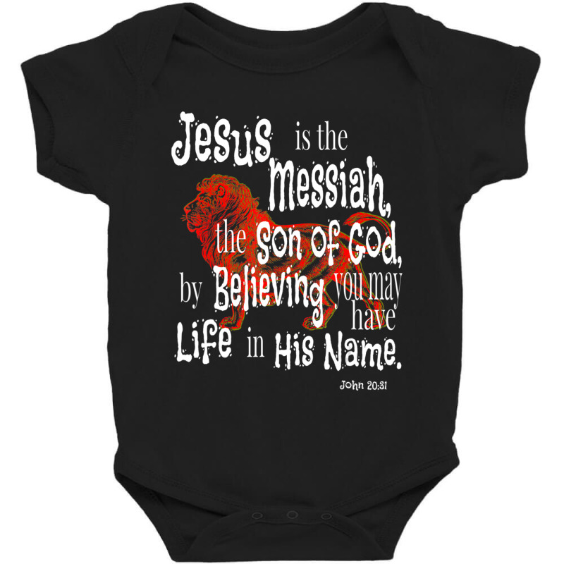 John 2031 Wild Vbs Jesus Is Messiah Baby Bodysuit by thangdinhsinhelf | Artistshot