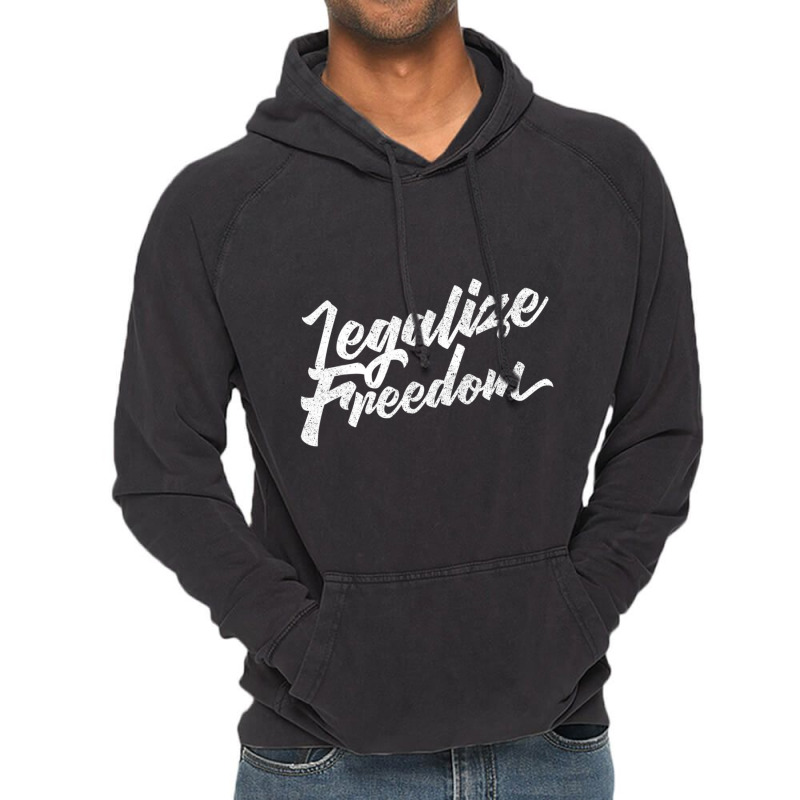 Legalize Freedom Libertarian Vintage Hoodie by Mata Gibson | Artistshot