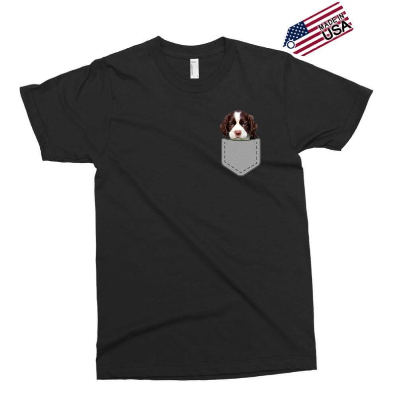 English Springer Spaniel Dog In Your Pocket Exclusive T-shirt by Konlasa6638 | Artistshot