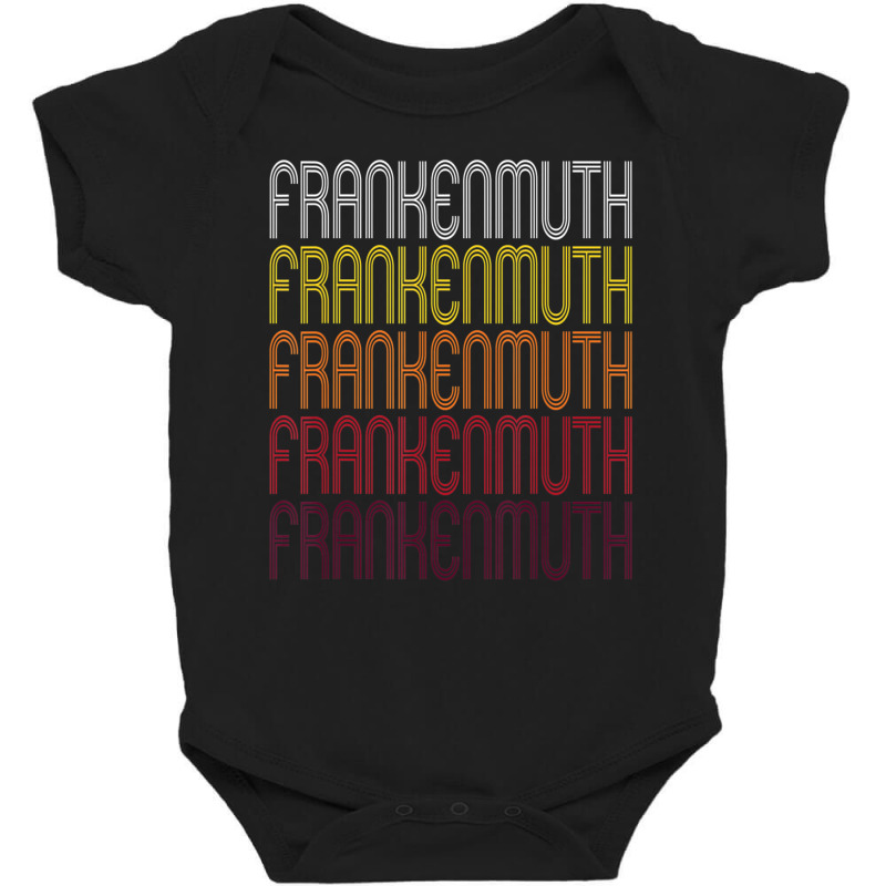 Frankenmuth, Mi Vintage Style Michigan Baby Bodysuit by Mello Greenwood | Artistshot